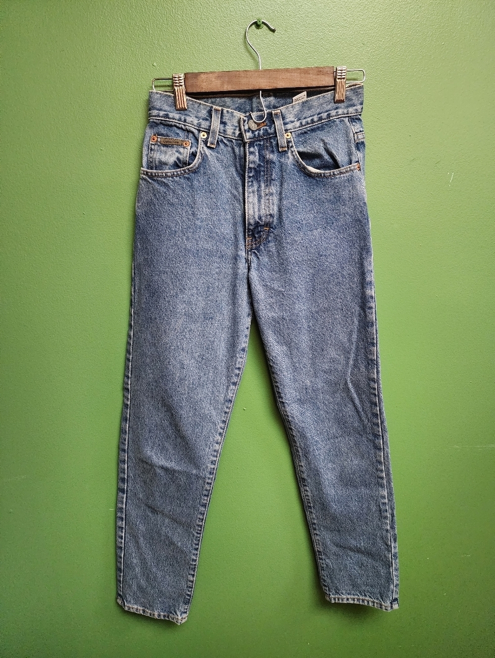 Vintage Calvin Klein Jeans Made in USA High Rise Mom Jeans Size 2 100% Cotton